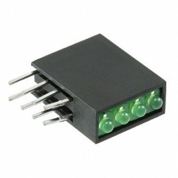 10 pcs : H485CGDL - LED CBI 1.8MM QUAD GRN VERT