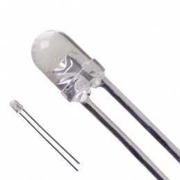 10 pcs : SSL-LX3044USBC - LED BLUE CLEAR T-1 T/H