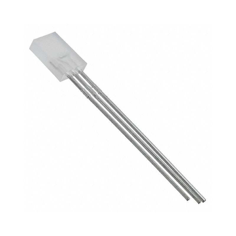 10 pcs : 5219406F - LED GRN/RED DIFF RECT 2X5MM T/H