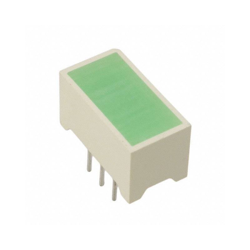 10 pcs : DE2SGD - LED LGT BAR 14X7.5MM GREEN