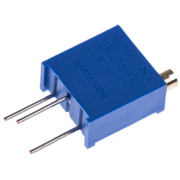 1 pcs - 2kΩ, Through Hole Trimmer Potentiometer 0.5W Top Adjust Bourns, 3296