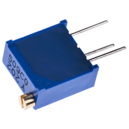 1 pcs - 2kΩ, Through Hole Trimmer Potentiometer 0.5W Top Adjust Bourns, 3296