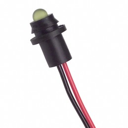 10 pcs : SSI-LXH9YD-150 - LED 5MM YEL 6'LDS REAR PANEL MT