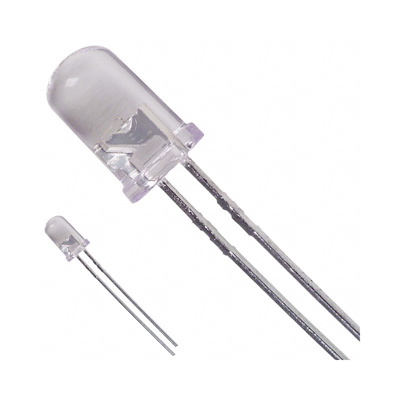 10 pcs : 5219946F - LED BLUE CLEAR 5MM T/H