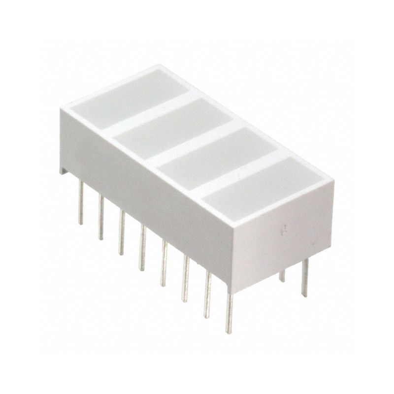 10 pcs : LTL-2820G - LED CBI 8.89X3.81MM QUAD GN VERT