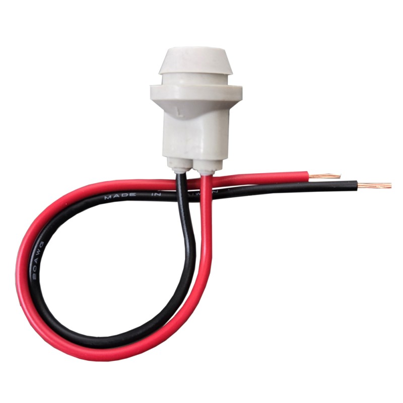 10 pcs : 2964-6BR - T-3 1/4 WEDGE BASE LAMP/LED SOCK