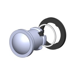 10 pcs : SGLC-250-D-LD - LENS CLEAR PANEL MOUNT SNAP-IN