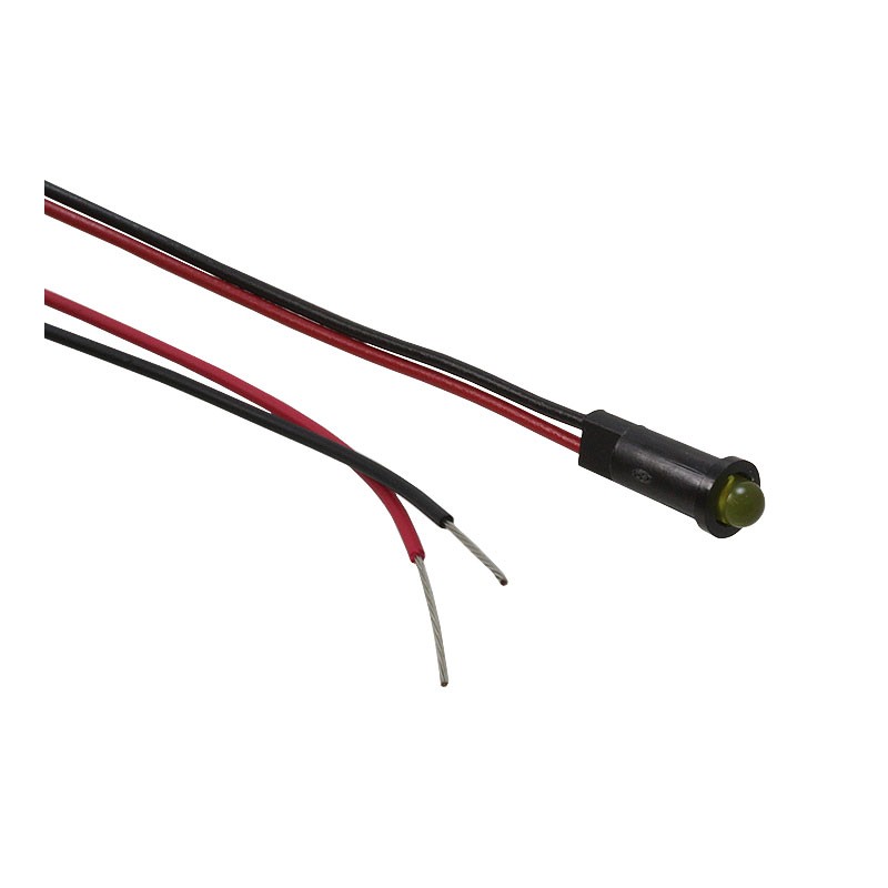 10 pcs : 5581201007F - LED PANEL IND YLW DIFF SNAP-IN