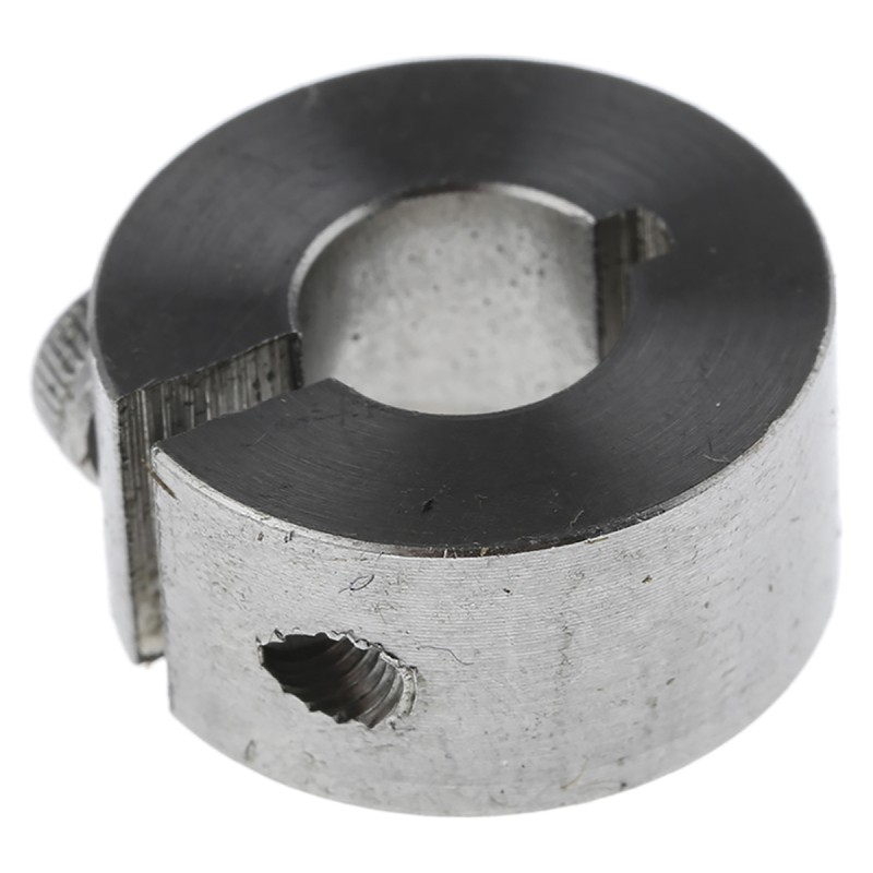 1 pcs - Huco Shaft Collar One Piece Clamp Screw, Bore 8mm, OD 18mm, W 9mm, Stainless Steel