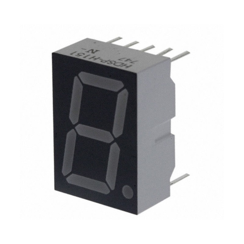 10 pcs : HDSP-515A - DISPLAY 7SEG 0.56' SGL RED 10DIP