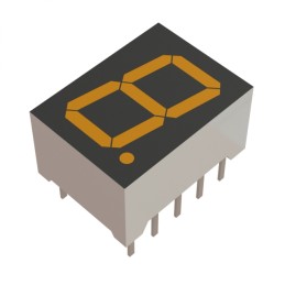 10 pcs : LAP-401DN - DISPLAY 7-SEG 0.4' SGL ORG 10DIP