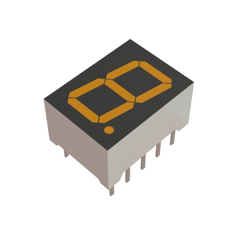 10 pcs : LAP-401DN - DISPLAY 7-SEG 0.4' SGL ORG 10DIP