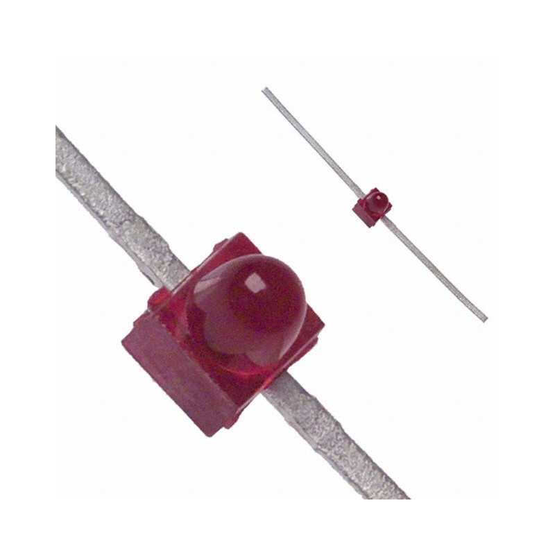 10 pcs : HLMP-6000 - LED RED DIFFUSED AXIAL T/H AXIAL