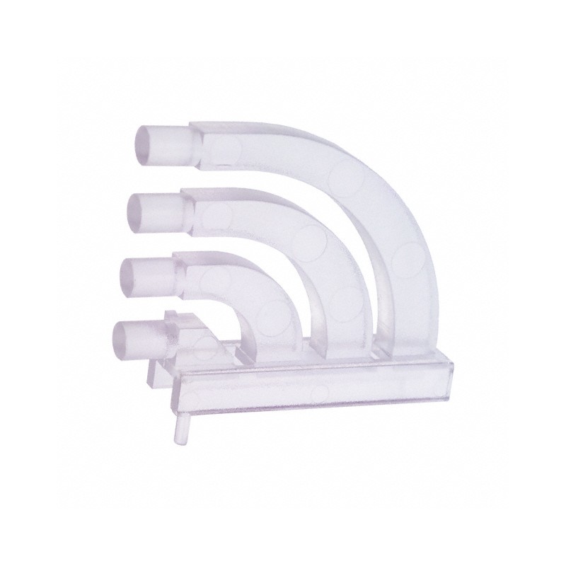 10 pcs : LPF-C014301S - LIGHT PIPE 3MM 4POS RA ROUND