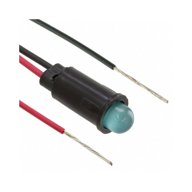 10 pcs : 5591301027F - LED PMI SNAP-IN GRN PVC FREE