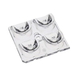 10 pcs : C17245_STRADA-2X2-5050-FR - LENS CLEAR ASYMMETRICAL SCREW