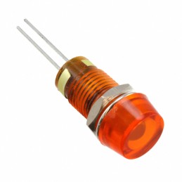 10 pcs : 6083331110F - LED PNL IND 8MM YLW LOCKWASH/NUT