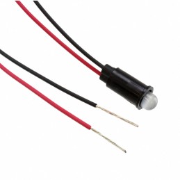 10 pcs : 5593201027F - LED PMI SNAP-IN YLW/GRN PVC FREE