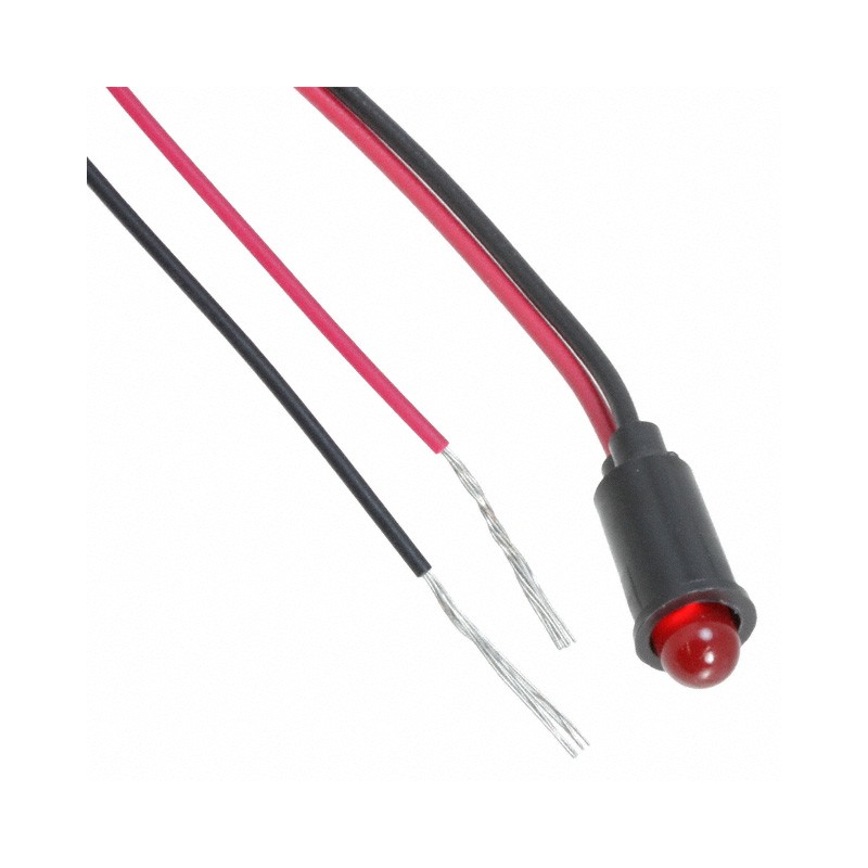 10 pcs : 5592101003F - LED PANEL RED DIFF 2.2V SNAP 6'L