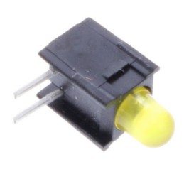 10 pcs : 0035.9640.7 - HOLDER LED 3MM SGL YELLOW RA