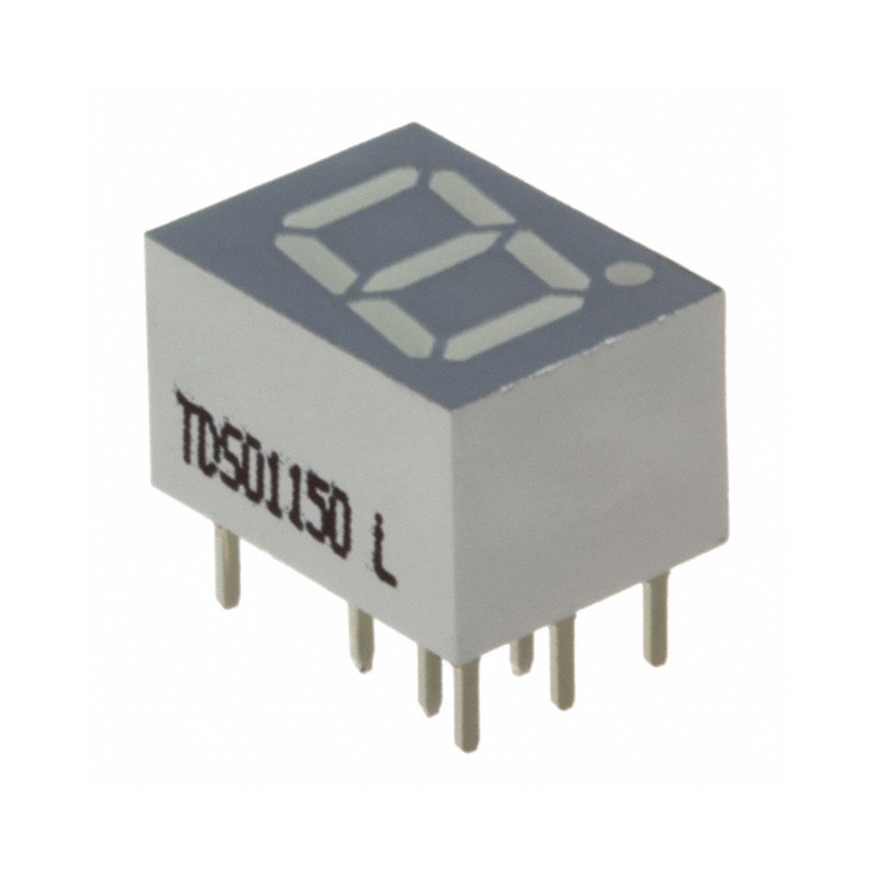 10 pcs : TDSO1150-K - DISPLAY 7-SEG 0.28' SGL ORG-RED