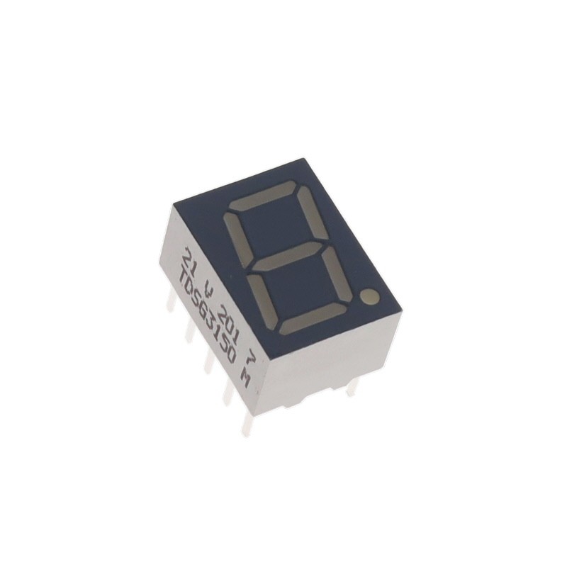 10 pcs : TDSO3160 - DISP 7SEG 0.39' SGL OR-RED 10DIP