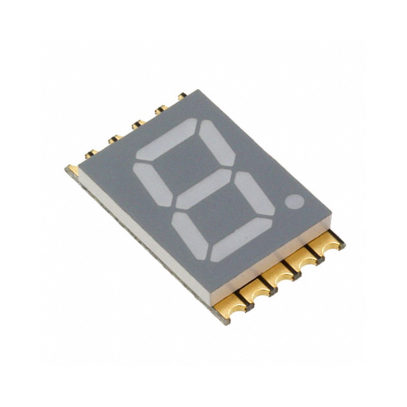 10 pcs : VDMY10A1 - DISPLAY 7SEG 0.39' SGL YLW 10SMD