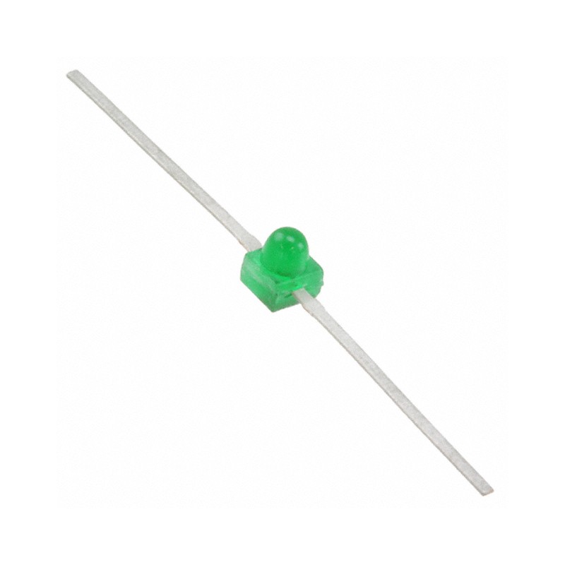 10 pcs : HLMP-6800 - LED GRN DIFFUSED AXIAL T/H AXIAL