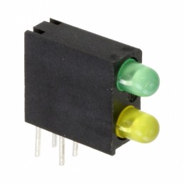 10 pcs : 5530123200F - LED CBI 3MM BI-LVL GREEN/YL RA