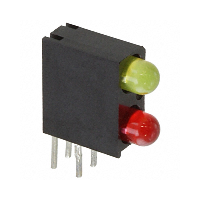 10 pcs : 5530131F - LED CBI 3MM BI-LVL RED/YELLOW RA