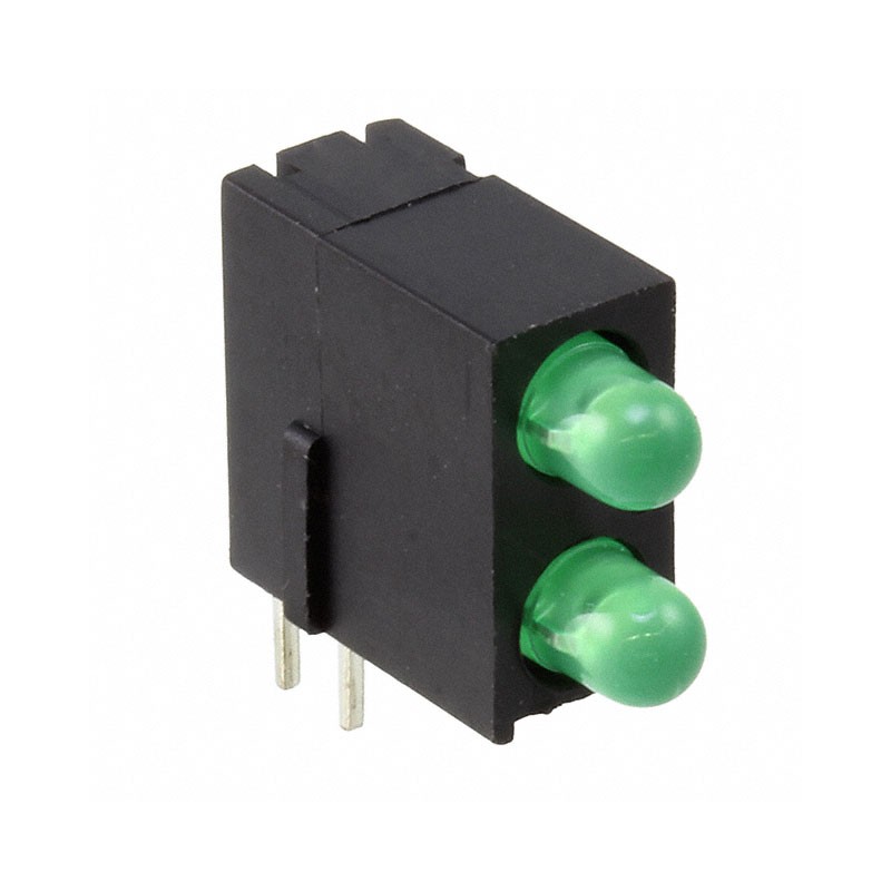 10 pcs : 5530122400F - LED CBI 3MM BI-LVL GREEN RA