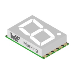10 pcs : 157143V12700 - WL-S7DS 7 SEGMENTS DISPLAY SMT S