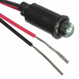 10 pcs : 5595601027F - LED PMI SNAP-IN GRN PVC FREE