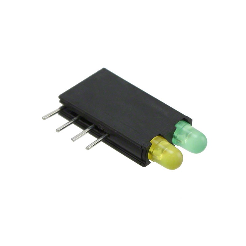 10 pcs : 5690112300F - LED CBI 3MM BI-LVL GREEN/YLW RA