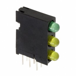 10 pcs : 5640100221F - LED CBI 3MM 3X1 GRN/RED DIFF RA