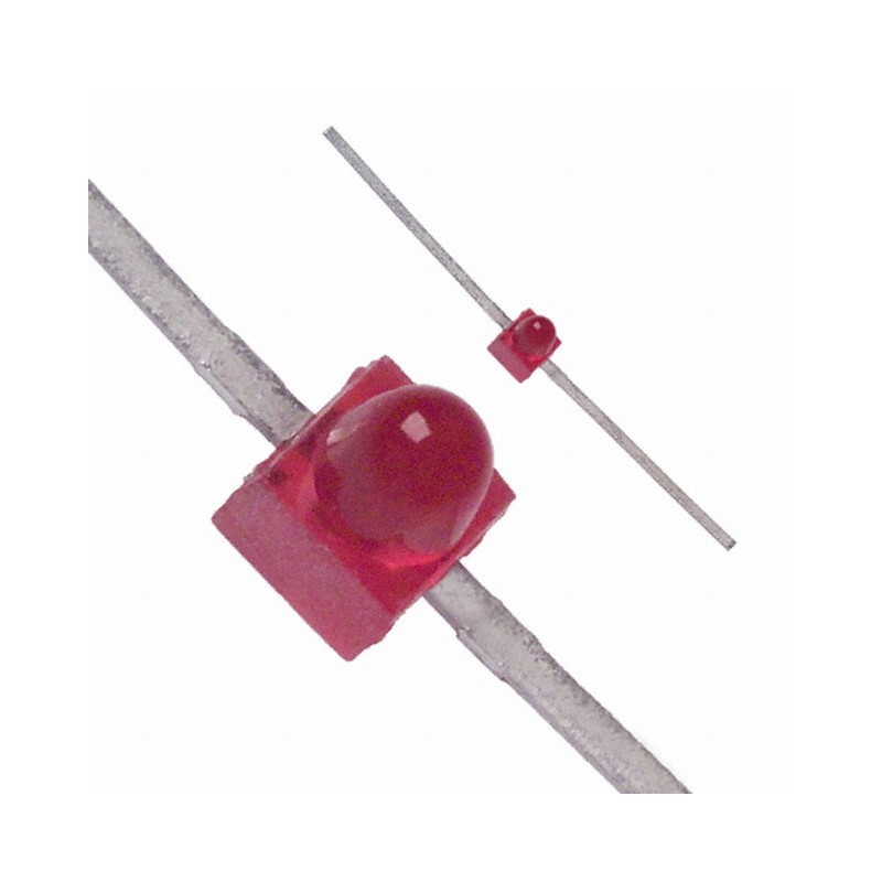 10 pcs : HLMP-6620 - LED RED DIFFUSED AXIAL T/H AXIAL