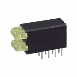 10 pcs : 5690103333F - LED CBI 3MM 2X2 YLW RA PCMNT