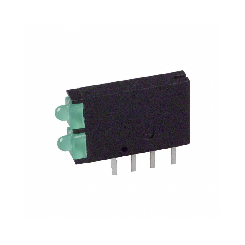 10 pcs : 5710122F - LED CBI 2MM BI-LVL GREEN DIFF RA