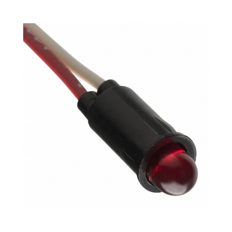 10 pcs : 5102H1-5V - LED RED 1/4' HOLE 5V PANEL MOUNT