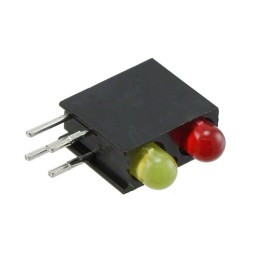 10 pcs : 5530213F - LED CBI 3MM BI-LVL RED/YLW RA