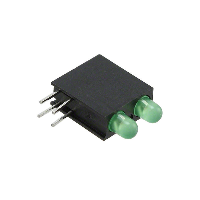 10 pcs : 5530222200F - LED CBI 3MM BI-LVL GRN RA