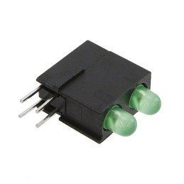 10 pcs : 5530222400F - LED CBI 3MM BI-LVL GREEN RA