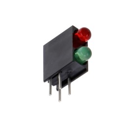 10 pcs : 5530212010F - LED CBI 3MM BI-LVL GRN/RED RA