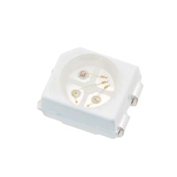 10 pcs : HSMF-A341-A00J1 - LED RGB CLEAR 4PLCC SMD