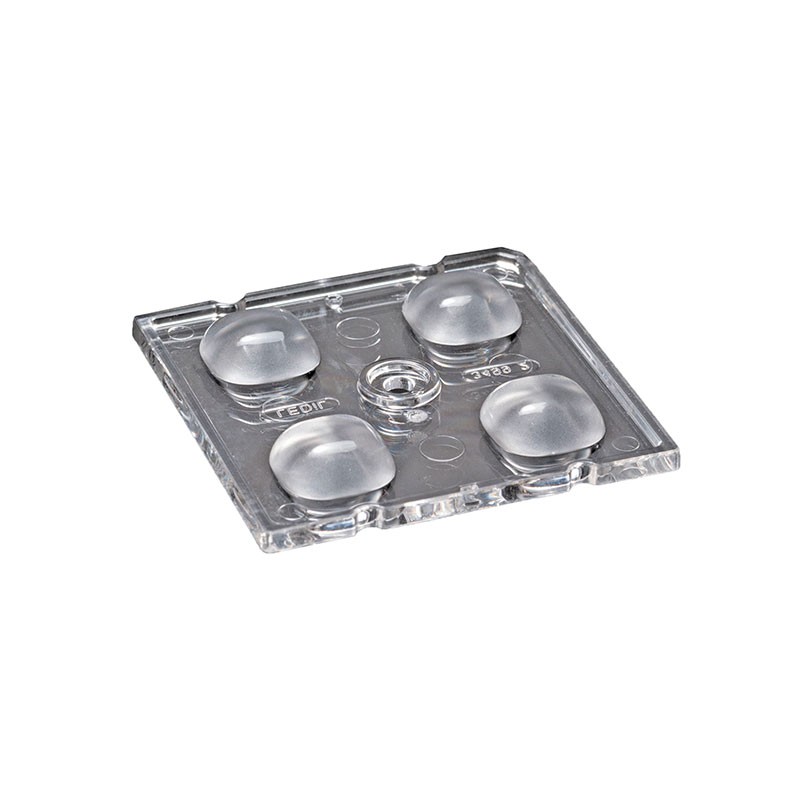 10 pcs : C16097_STRADA-2X2-CY-PC - LENS CLR 123DEG/125DEG FLOOD SCR