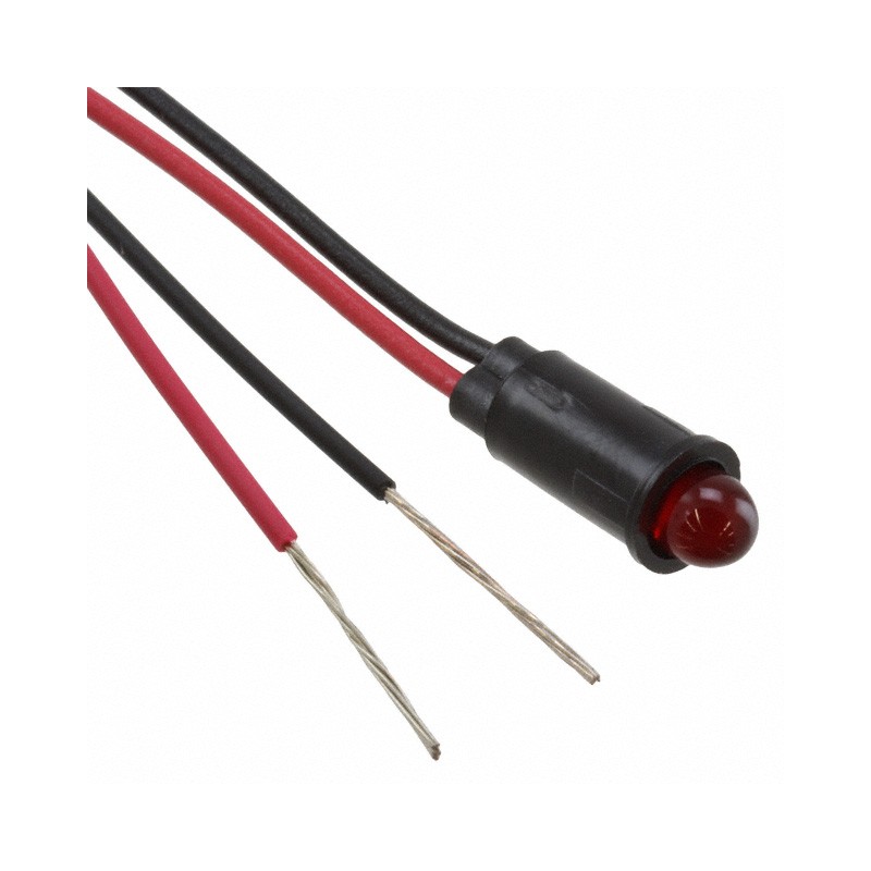 10 pcs : 5591101007F - LED PANEL RED DIFF SNAP-IN 14'LD