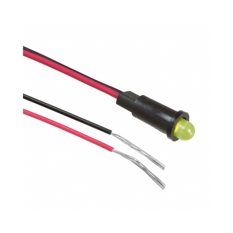 10 pcs : 5580301023F - LED PMI SNAP-IN YELLOW PVC FREE