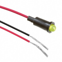 10 pcs : 5580301027F - LED PMI SNAP-IN YELLOW PVC FREE