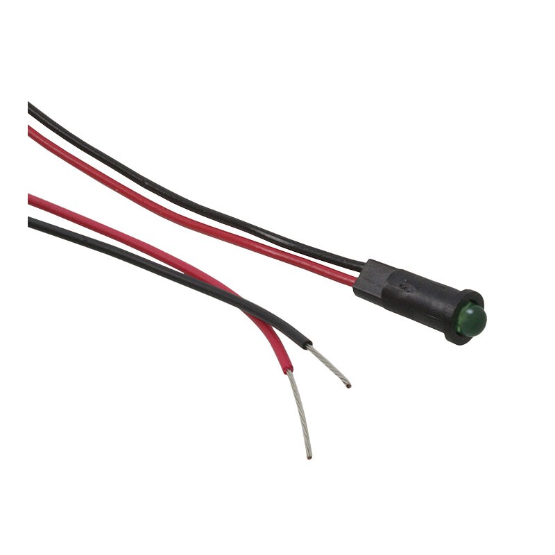 10 pcs : 5581301007F - LED PANEL IND GRN DIFF SNAP-IN