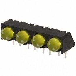 10 pcs : 5500307004F - LED CBI 5MM QUAD YLW RA PC MNT